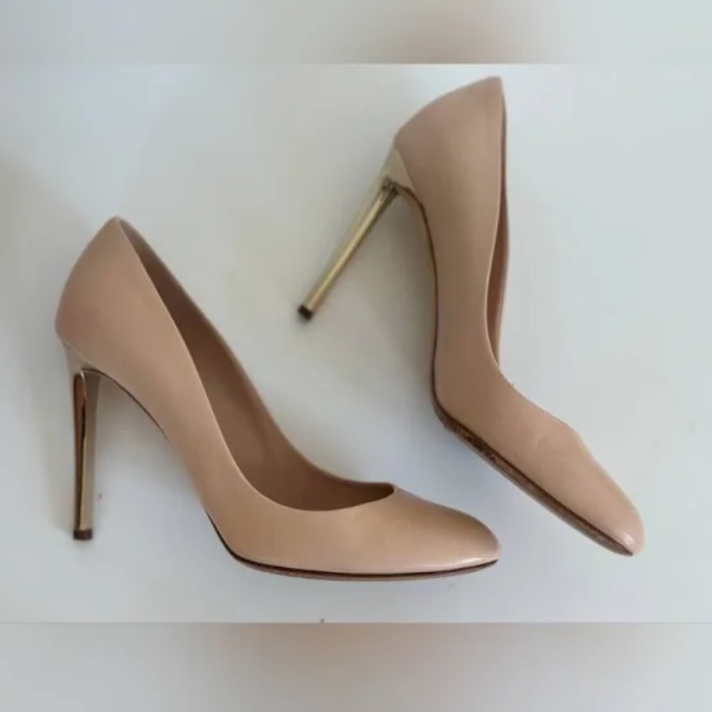Christian Dior Nude & Gold Stiletto Heels